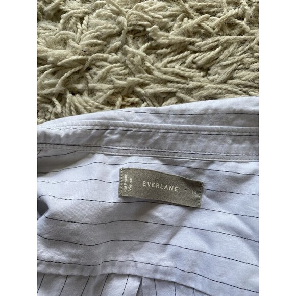 Everlane White Button Down Shirt with Dress Collar - Picture 5 of 6
